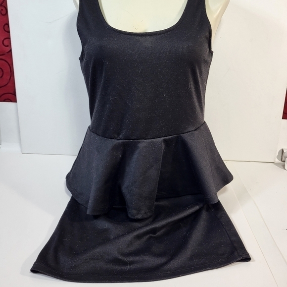 U2B Black Peplum Dress - Picture 4 of 9
